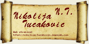 Nikolija Tucaković vizit kartica